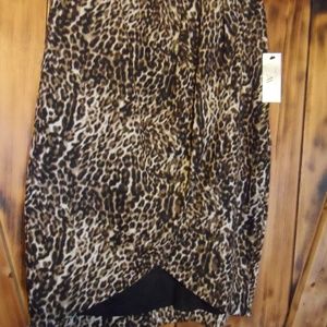 Leopard wrap  skirt-size 12